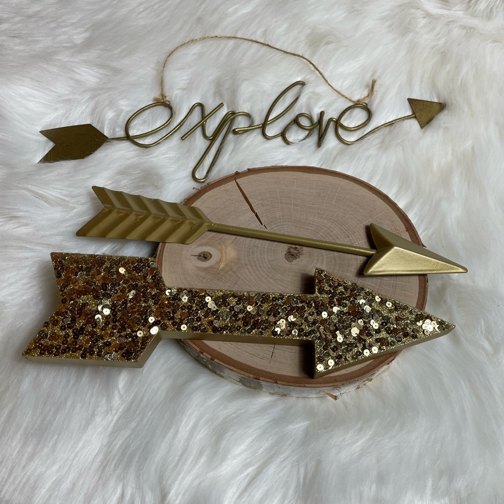 Gold Arrow Home Decor Wall Hangings